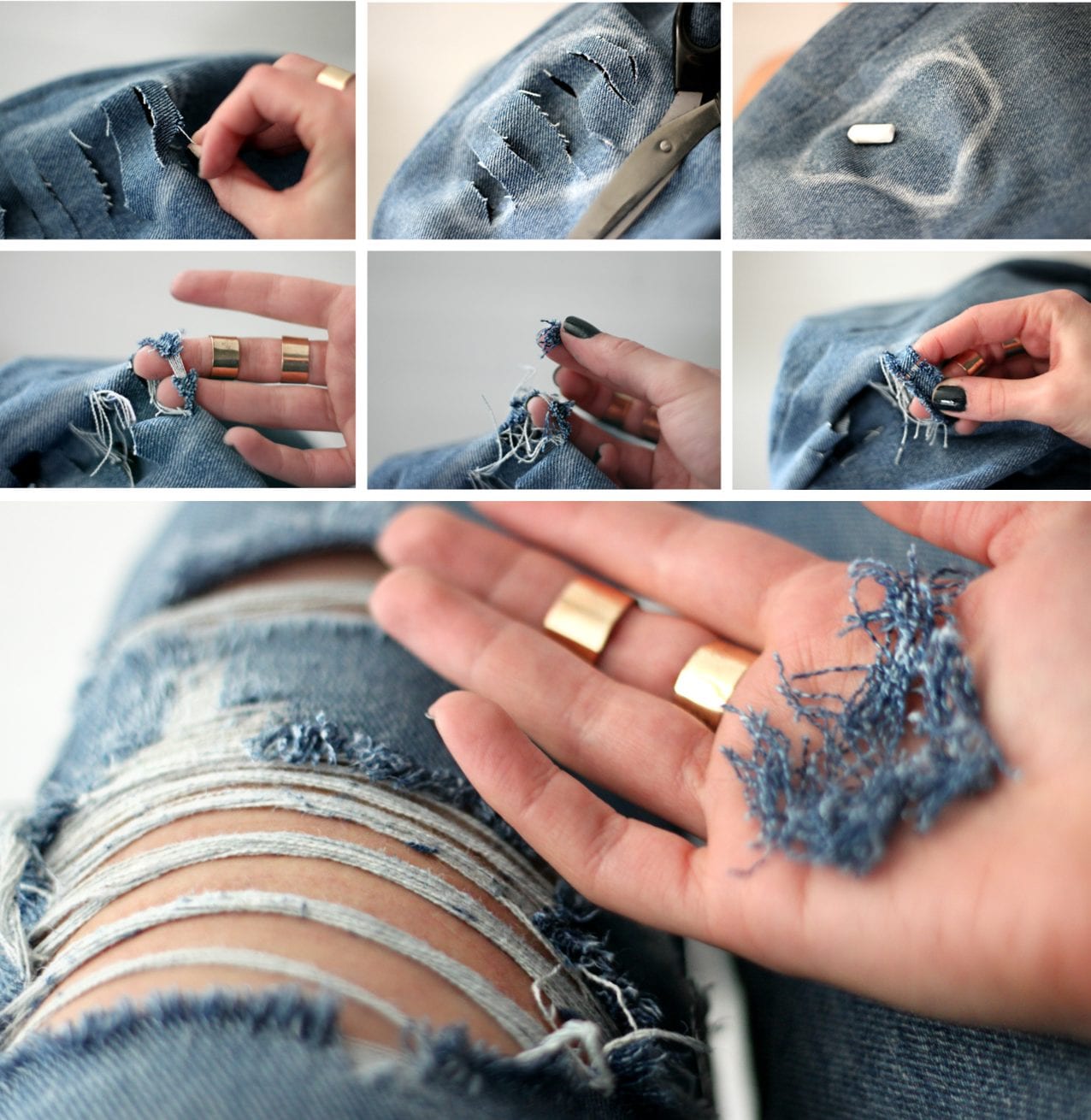 Как сделать рваные джинсы: быстро и просто